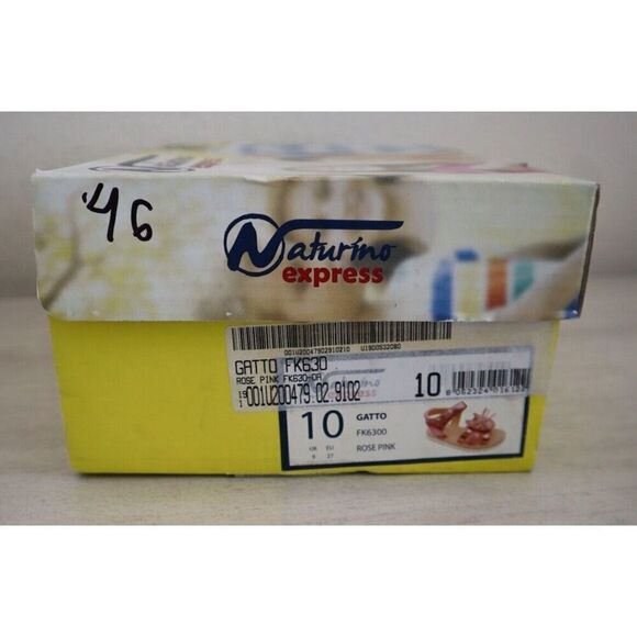 Naturino Express Toddler Girl Sz 10M Rose Pink Metallic PU Leather Gatto Sandals - Picture 11 of 11